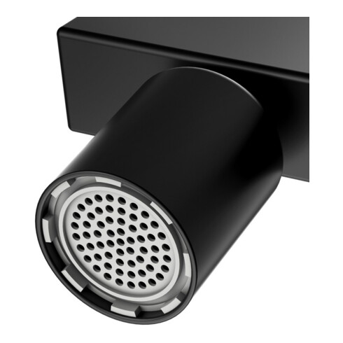Keuco Bidet-Einhebelmischer Edition 11 Ausl. 139mm, m Abl.garn, schwarz matt
