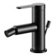 Keuco Bidet-Einhebelmischer IXMO Flat Ausl. 110mm, m Abl.garn, schwarz matt-1