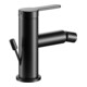 Keuco Bidet-Einhebelmischer IXMO Flat Ausl. 110mm, m Abl.garn, schwarz matt-2