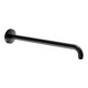 Keuco Bras de douche 450 mm, noir mat, raccord mural, rosace ronde-5