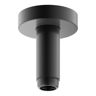 Keuco Bras de douche A 100 mm, chromé mat, plafond, rosace ronde