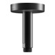 Keuco Bras de douche A 100mm, noir mat, raccord plafond, rosace ronde-5