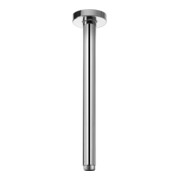 Keuco Bras de douche A 300 mm, alu/fin, raccord plafond, rosace ronde