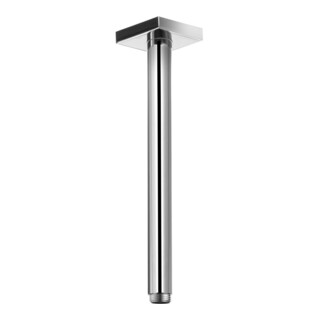 Keuco Bras de douche A 300 mm, chromé mat, plafond, rosace carrée