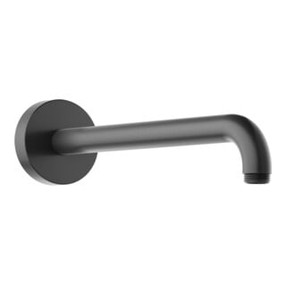 Keuco Bras de douche A 300 mm, chrome mat, raccord mural, rosace ronde