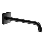 Keuco Bras de douche A 300 mm, noir mat, raccord mural, rosace carrée