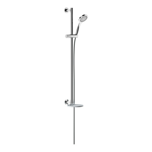 Keuco Brause-Set IXMO chrom/weiß, Rosette rund