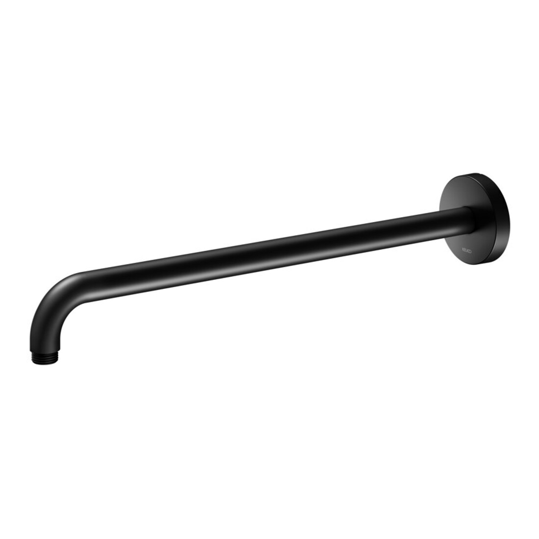 Keuco Brausearm Ausl. 450mm, sw ma, Wandanschluss, Ros. rd