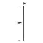Keuco Brauseschlauch Plan aus Kunststoff, 1250mm, schwarz-matt