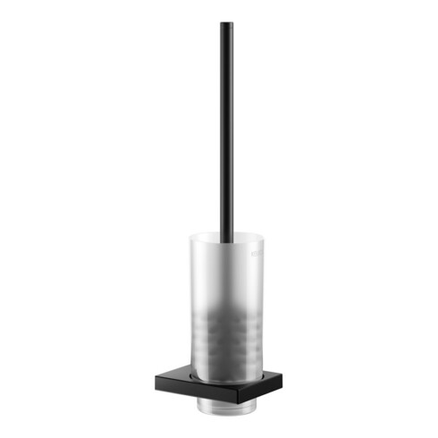 Keuco Brosse WC Edition 11 murale, insert cristal mat, noir mat