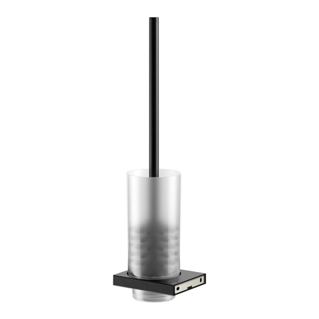 Keuco Brosse WC Edition 11 murale, insert cristal mat, noir mat