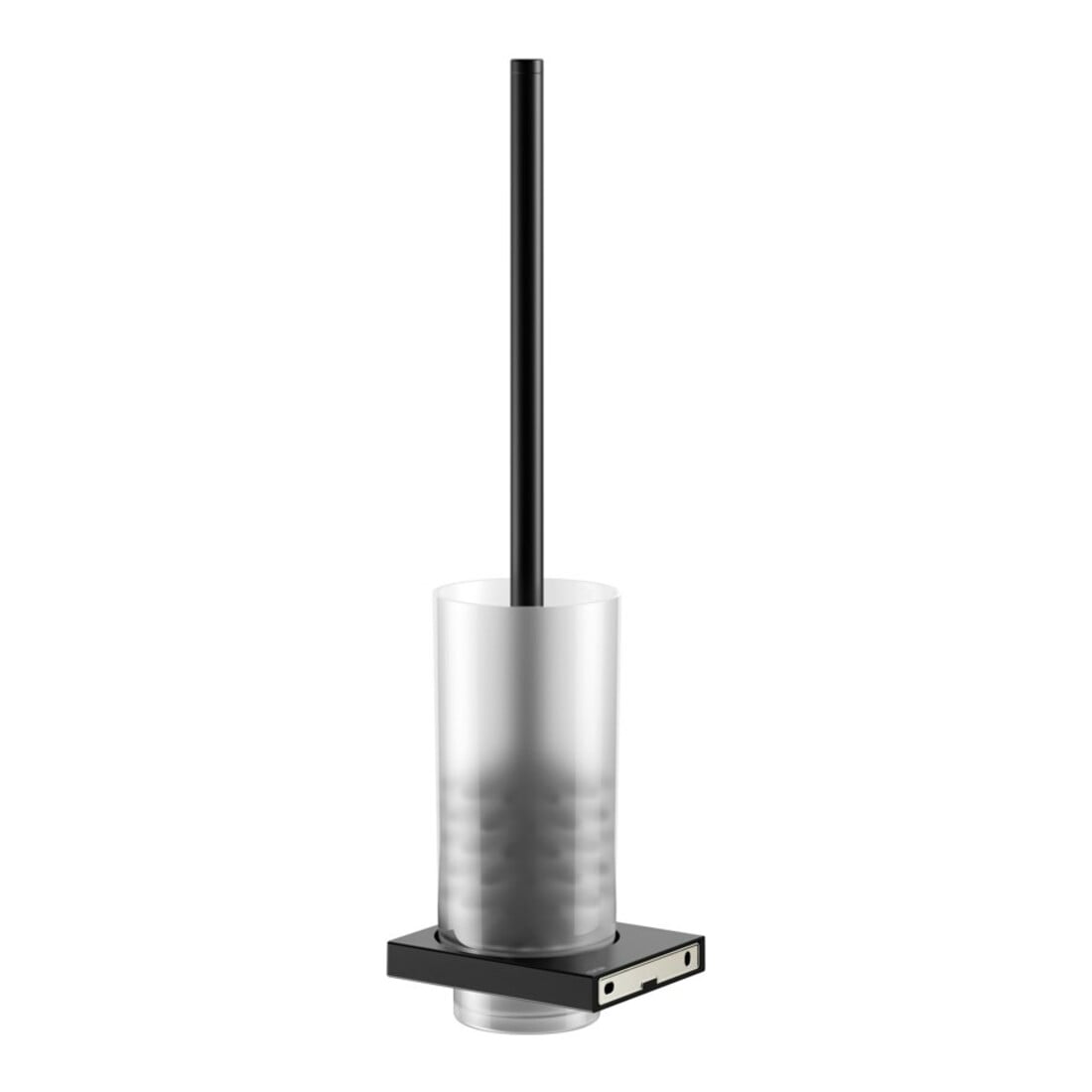 Keuco Brosse WC Edition 11 murale, insert cristal mat, noir mat