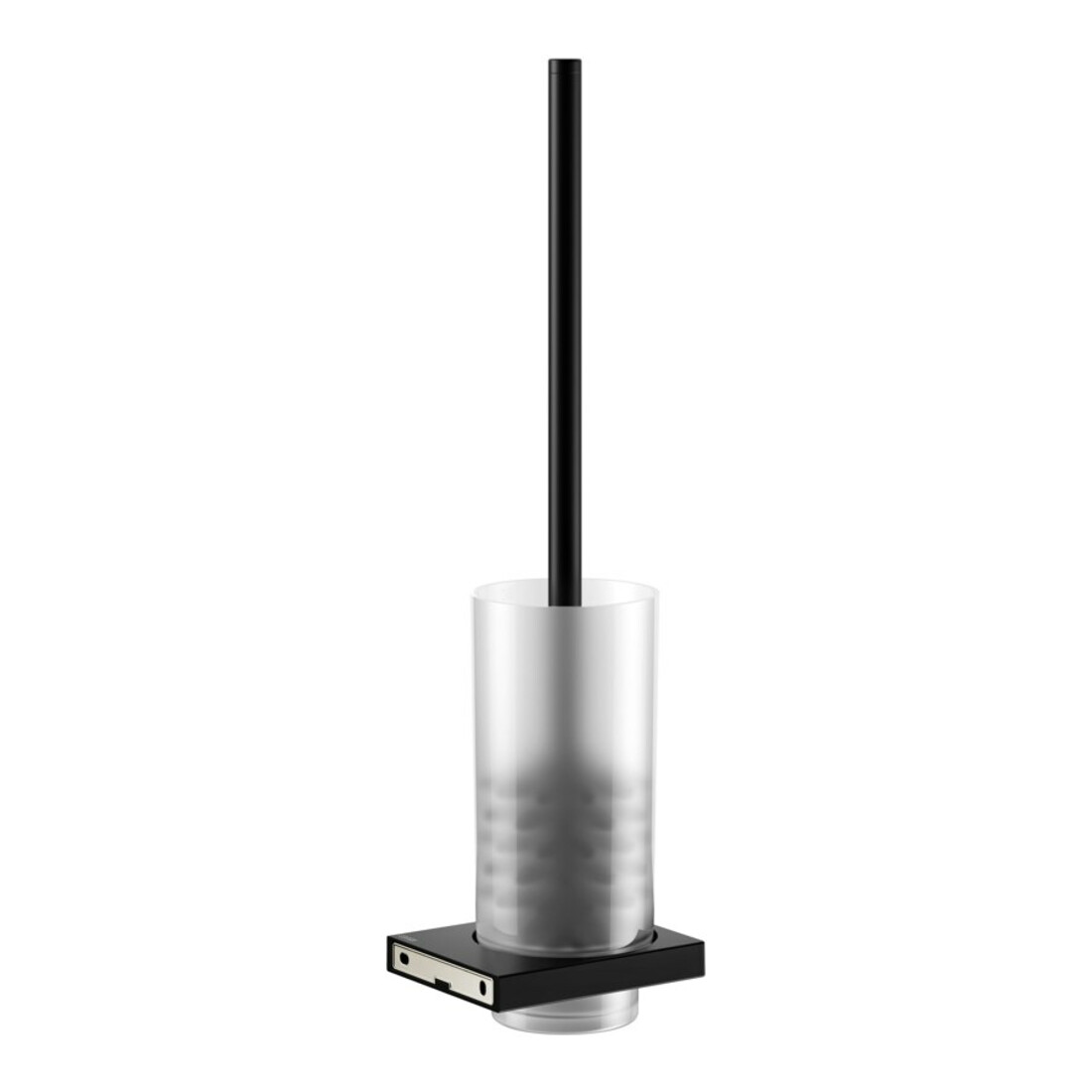 Keuco Brosse WC Edition 11 murale, insert cristal mat, noir mat