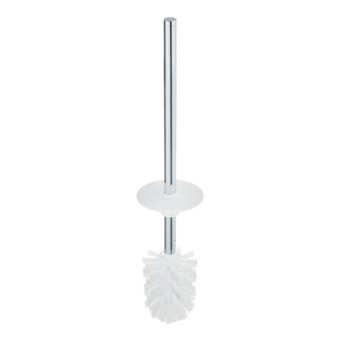 Keuco Brosse WC Moll chromée/blanche, avec manche et couvercle