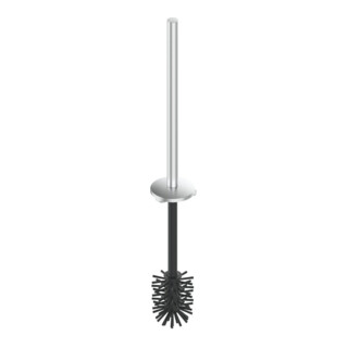 Keuco Brosse WC Plan Care alu argenté anodisé, sans support, avec poignée