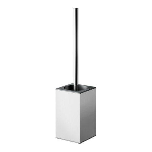 Keuco Bürstengarnitur Edition 90 Square Standmod., Kst.-Einsatz anthr., verchromt