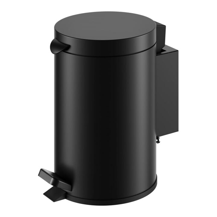 Keuco Collecteur hygiénique Plan mural, capacité 3 l, noir mat