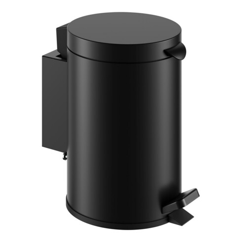 Keuco Collecteur hygiénique Plan mural, capacité 3 l, noir mat