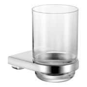 Keuco Collection Moll Porte-verre en cristal clair, chromé