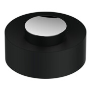 Keuco Couvercle en plastique Plan lo., Ø noir-gris, taille aluminium laqué