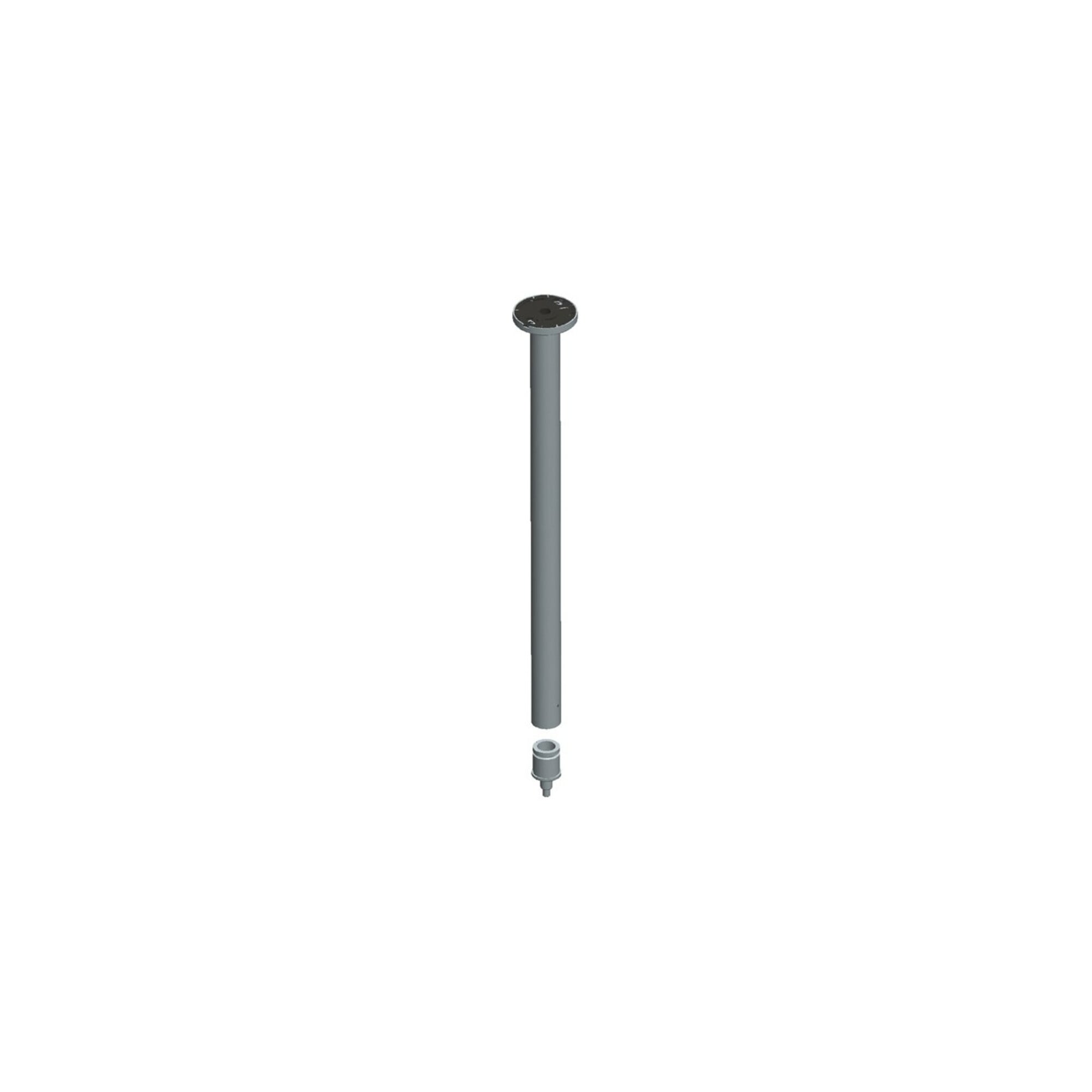 Keuco Deckenabhängung Plan Set, Aluminium silber-eloxiert, 500mm