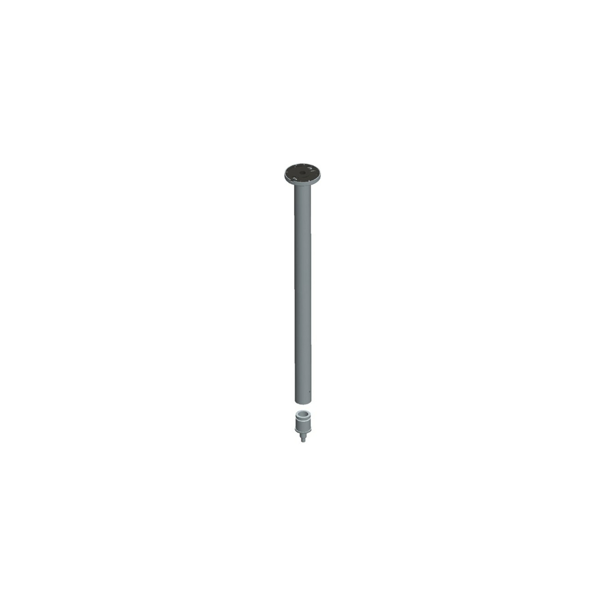 Keuco Deckenabhängung Plan Set, Aluminium silber-eloxiert, 600mm