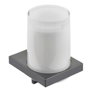 Keuco Distributeur de lotion Edition 11 verre mat, Ha + Pu, blanc-chromé courbé