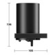 Keuco Distributeur de lotion Edition 11 verre mat, noir mat-5