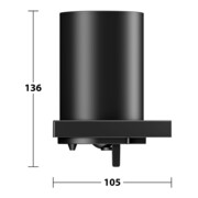 Keuco Distributeur de lotion Edition 11 verre mat, noir mat-5