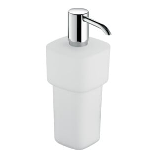 Keuco Distributeur de lotion Elegance verre opale mat, à poser