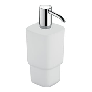 Keuco Distributeur de lotion Elegance verre opale mat, séparé, pour modèle de table