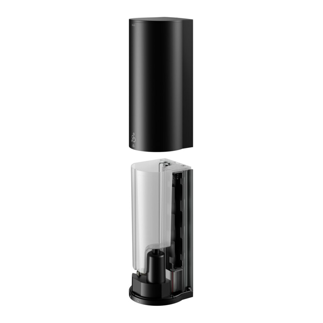 Keuco Distributeur de lotion mousse Plan Modèle encastré, électrique, noir mat / noir