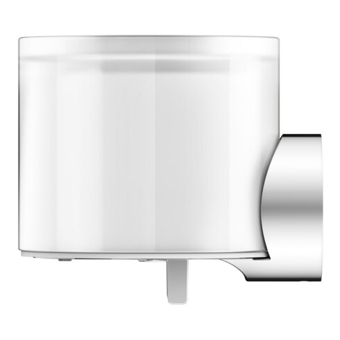 Keuco Distributeur de lotion REVA chromé, verre mat véritable cristal, acier et plastique