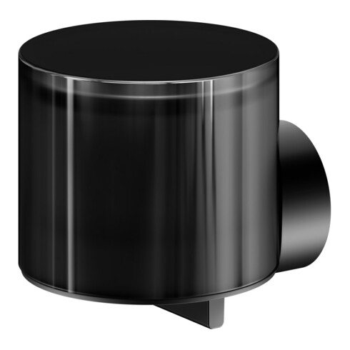 Keuco Distributeur de lotion REVA noir mat, verre mat véritable, chrome et plastique
