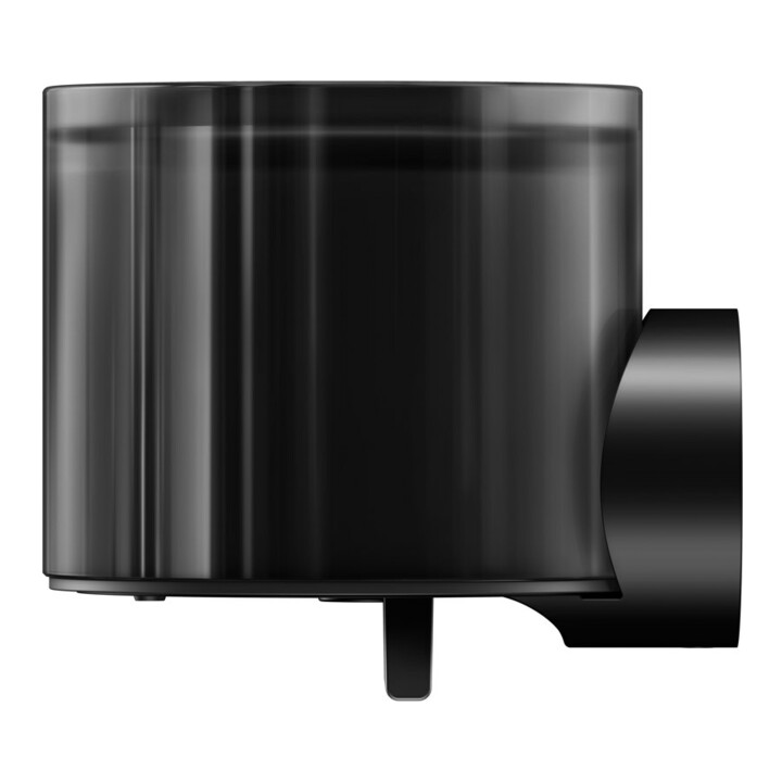 Keuco Distributeur de lotion REVA noir mat, verre mat véritable, chrome et plastique