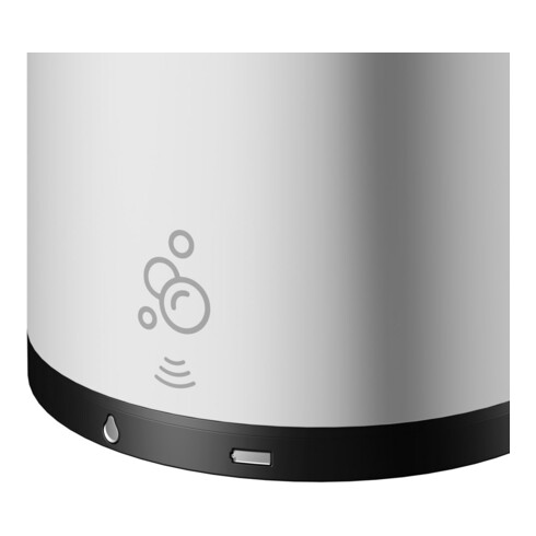 Keuco Distributeur de mousse Plan modèle encastré, électr., alu anodisé argent/noir