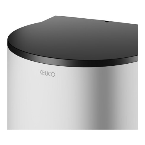 Keuco Distributeur de mousse Plan modèle encastré, électr., alu anodisé argent/noir