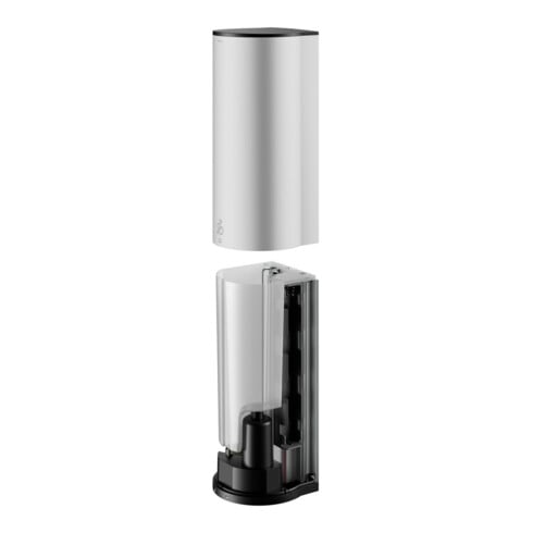 Keuco Distributeur de mousse Plan modèle encastré, électr., alu anodisé argent/noir