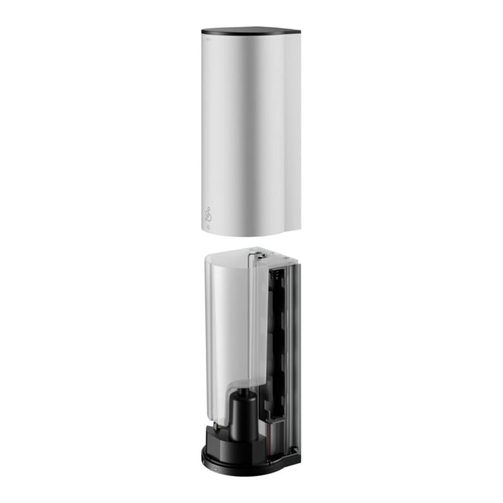 Keuco Distributeur de mousse Plan modèle encastré, électr., alu anodisé argent/noir