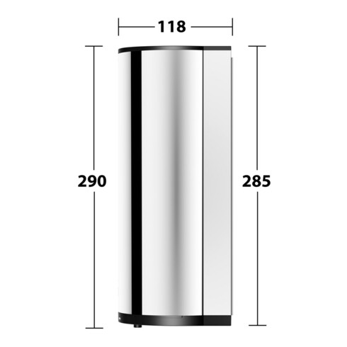 Keuco Distributeur de mousse Plan modèle encastré, électrique, chromé / noir