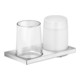 Keuco Doppelhalter EDITION 11 komplett Echtkristall-Glas/verchromt-1