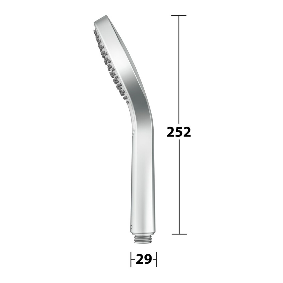 Keuco Douchette IXMO 3 jets, finition aluminium
