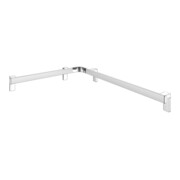 Keuco Dusch-/Wannenhandlauf AXESS 650x850mm, Alu silber-eloxiert/verchromt