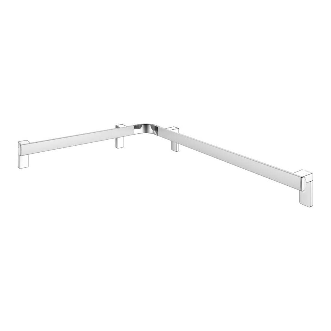 Keuco Dusch-/Wannenhandlauf AXESS 650x850mm, Alu silber-eloxiert/verchromt