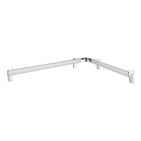 Keuco Dusch-/Wannenhandlauf AXESS 850x650mm, Alu silber-eloxiert/verchromt