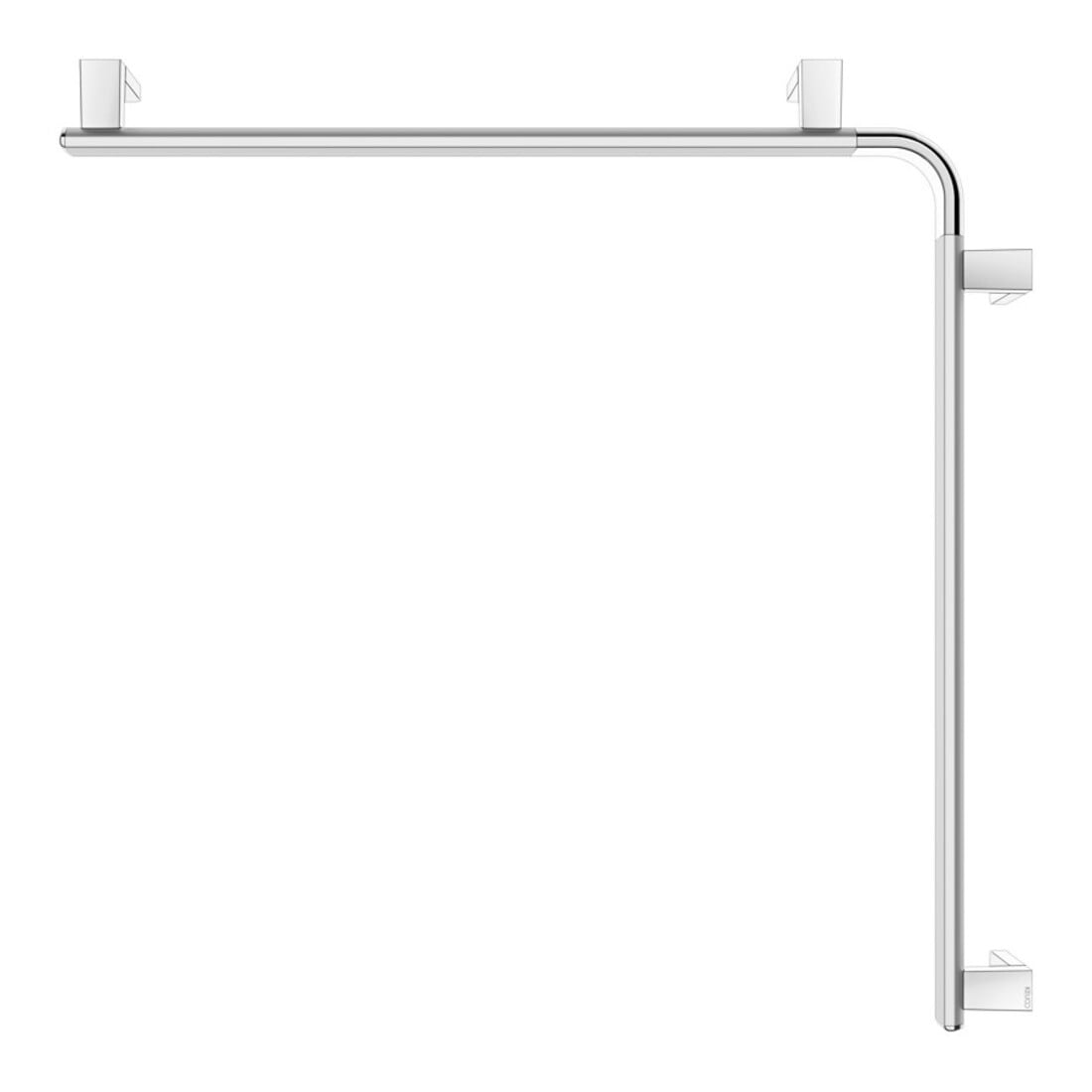 Keuco Dusch-/Wannenhandlauf AXESS 850x850mm, Alu silber-eloxiert/verchromt