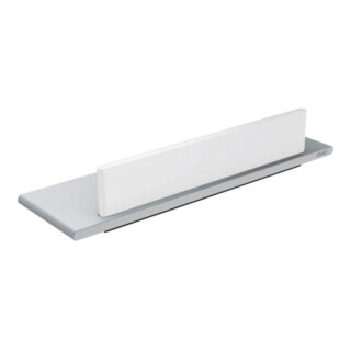 Keuco Duschablage Edition 400 Alu si-elox, 328x100mm, mit Glasabzieher