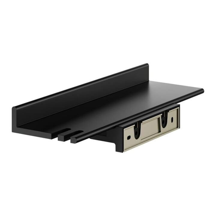 Keuco Duschablage REVA sw matt, abn., m vd Bef, m integr. Ha.