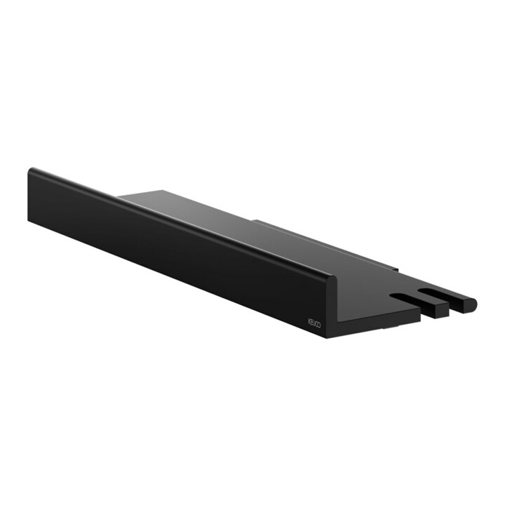 Keuco Duschablage REVA sw matt, abn., m vd Bef, m integr. Ha.