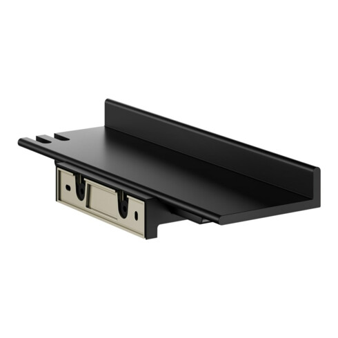 Keuco Duschablage REVA sw matt, mit integriertem Glasabzieher